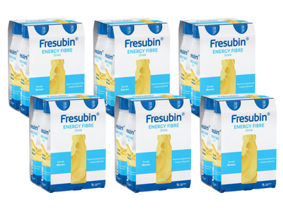Fresubin® Energy Fibre Drink, smak bananowy, 24 x 200 ml.  Żywność specjalnego przeznaczenia medycznego. Bogata w błonnik
