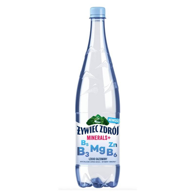 Żywiec Zdrój Minerals+ Napój lekko gazowany ZESTAW 6 x 1,2l