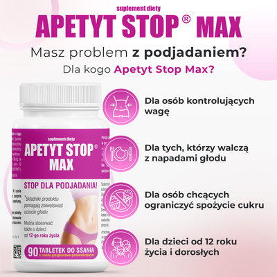 Apetyt Stop MAX ODCHUDZANIE 90 tabletek do ssania