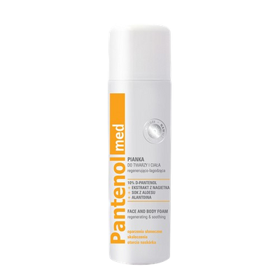 PANTENOL MED Pianka do twarzy i ciała regenerująco-łagodząca w aerozolu 150 ml