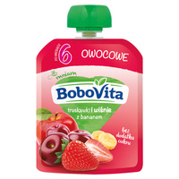 BoboVita zestaw MIX smaków musy 6 x 80 g