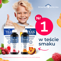 Tran z rekina smak malinowy ODPORNOŚĆ, bez cukru 250 ml