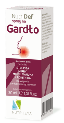 Nutrileya NutriDef Spray na gardło i struny głosowe 30 ml