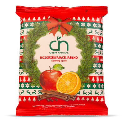 Crispy Natural suszone chipsy z jabłek o smaku korzenno-pomarańczowym XXL 50 g