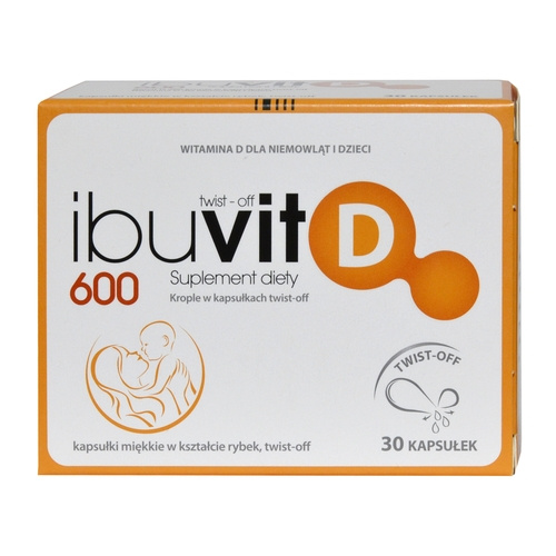 Ibuvit D 600 Jm Witamina D Twist Off 30 Kap