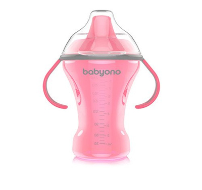 BabyOno Kubek niekapek różowy 1457 260 ml 