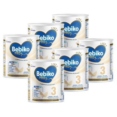 Bebiko Pro+ 3 Mleko modyfikowane dla dzieci powyżej 1. roku życia ZESTAW 6x700g