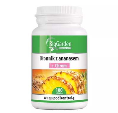 BioGarden – błonnik z ananasem + chrom 100tab