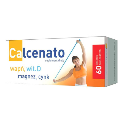 Calcenato Suplement diety zawierający składniki niezbędne dla zachowania zdrowia kości 60tab