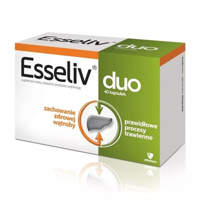 Esseliv Duo suplement diety wspomagający regenerację wątroby 40kap