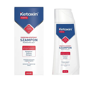 KETOXIN Forte szampon przeciwłupieżowy wzmacniający 200ml