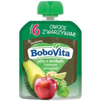 Bobovita Mus Jabłko z awokado i zielonymi warzywami 80 g 